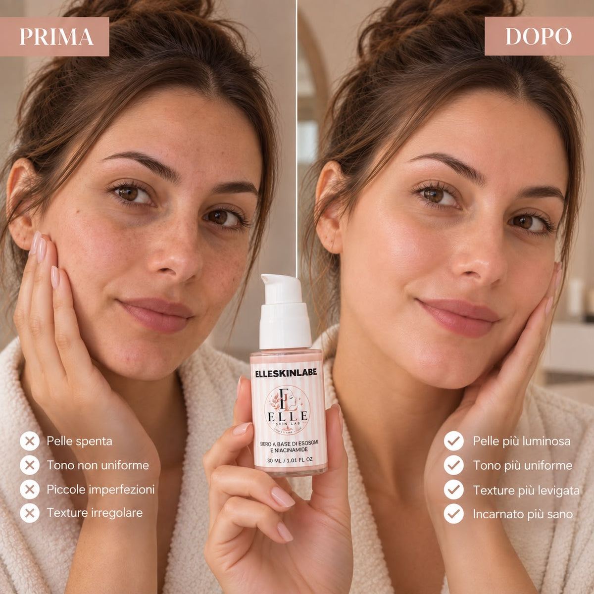 ELLESKINLABE - Siero a base di esosomi e niacinamide