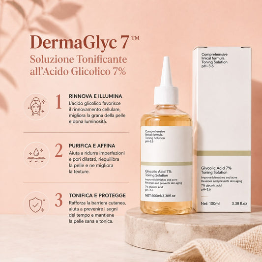 DermaGlyc 7™  Soluzione Tonificante all'Acido Glicolico 7%