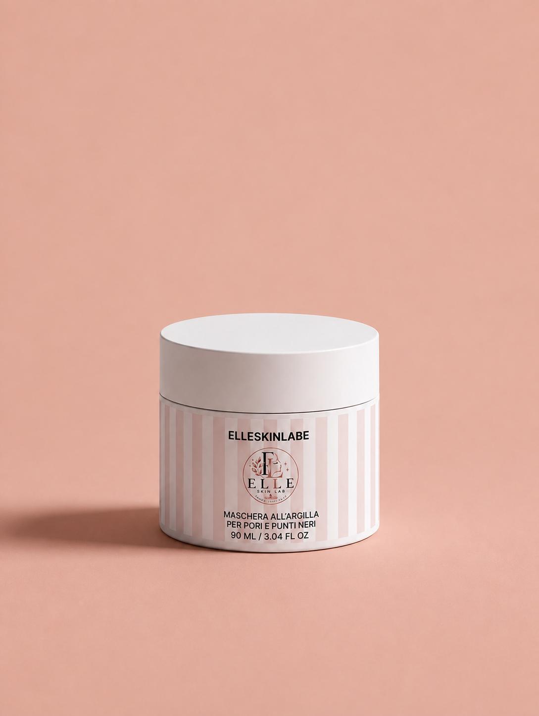 ELLESKINLABE - MASCHERA VISO ALL'ARGILLA PER PORI E PUNTI NERI